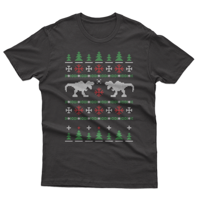 Ugly Christmas Dinosaurs Design