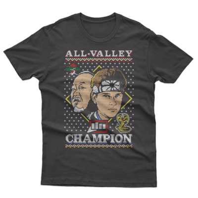 Ugly Christmas Karate Kid All Valley Champion