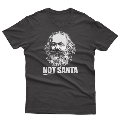 Not Santa! Karl Marx Funny Marxist Christmas